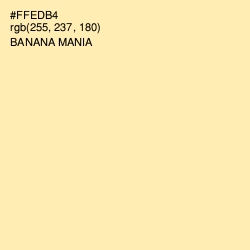 #FFEDB4 - Banana Mania Color Image